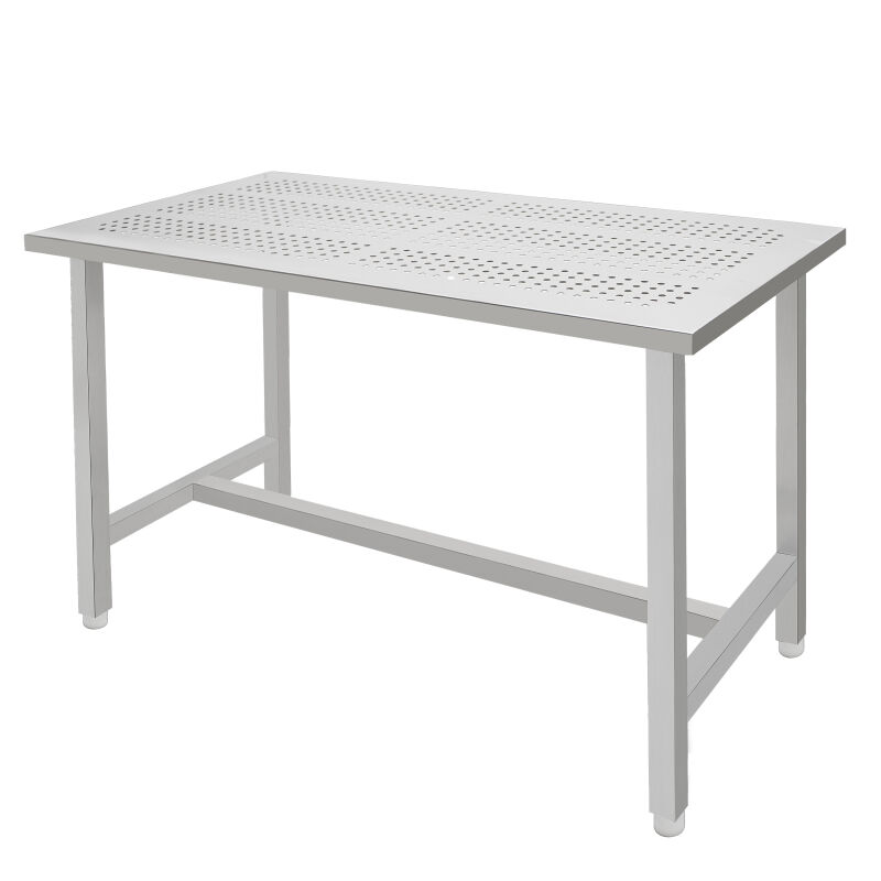 Stainless steel weighing table with punched countertop - TFK1001