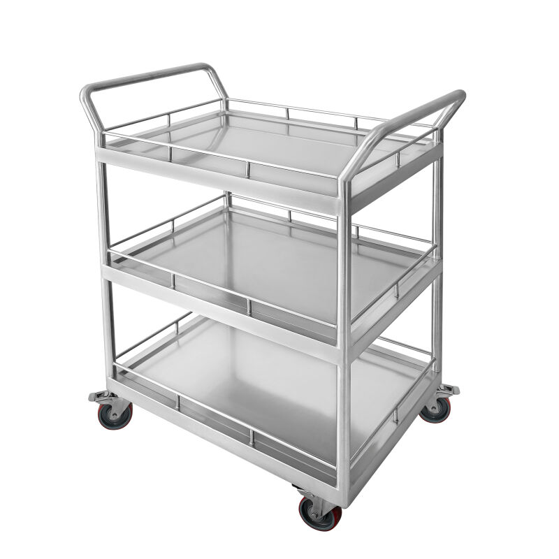 Stainless stee utility carts with shelf - TFK1404