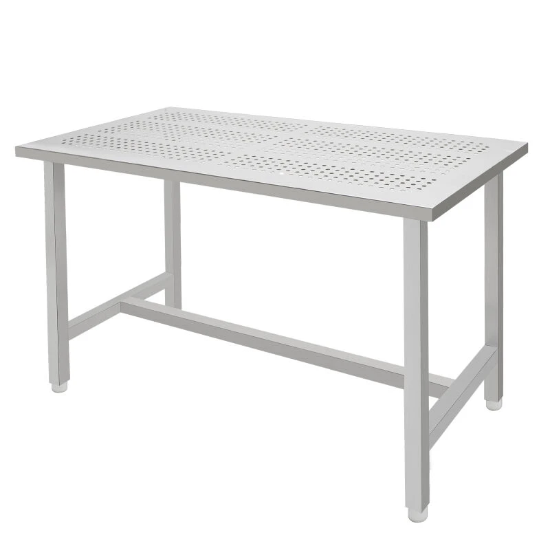 Stainless steel weighing table with punched countertop - TFK1001