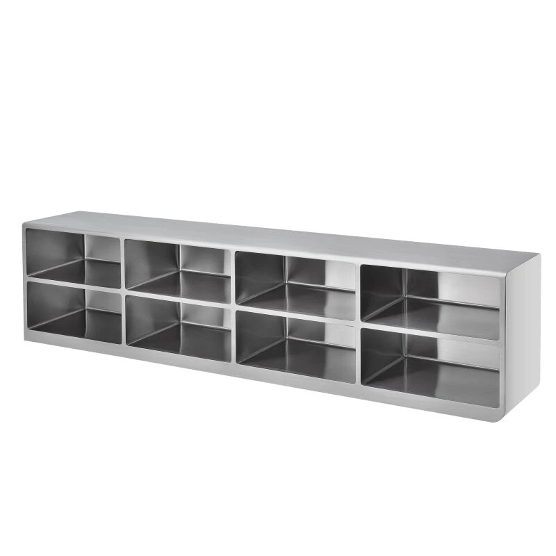 Stainless steel multi-grid shoe changing stoolshoe without door - TFK0203