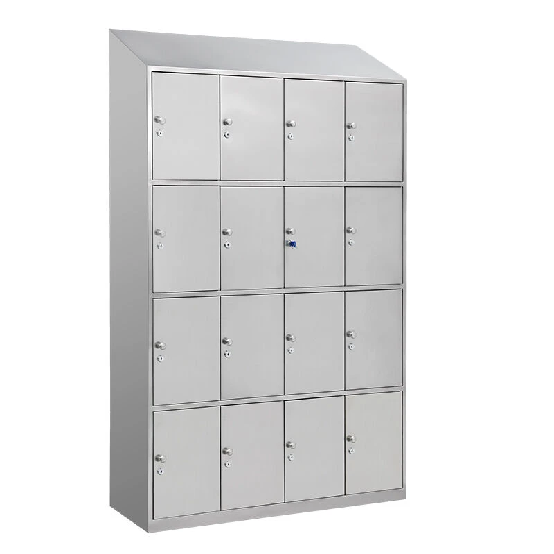 Stainless steel multi-grid wardrobe with door - TFK0501S2