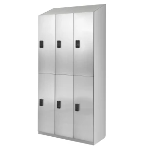 Stainless steel 6-grid wardrobe with door - TFK0501S1