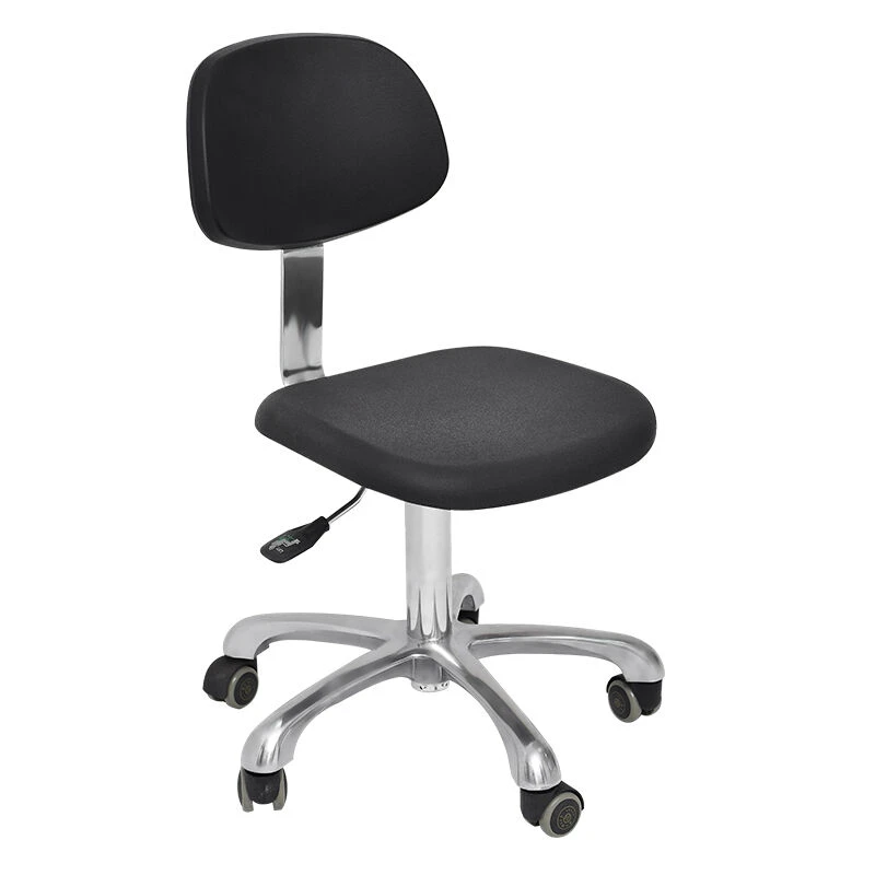 Stainless steel leather cushion stool with backrest - TFK1106