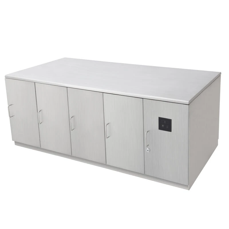 Stainless steel multi-grid shoe changing stool (with exhauster and UV sterilization) - TFK0202