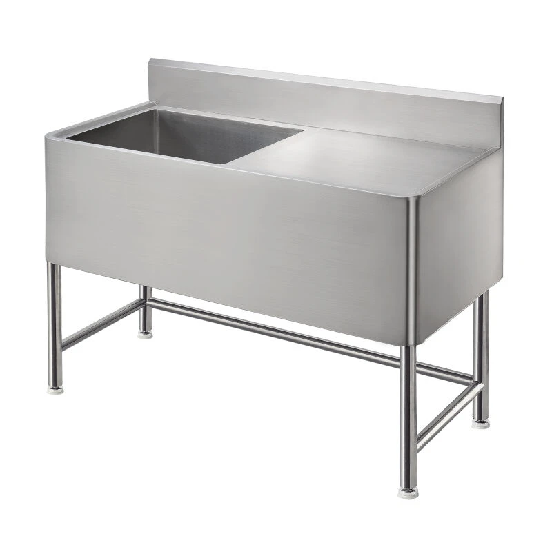 Stainless steel sinks with support - TFK070203
