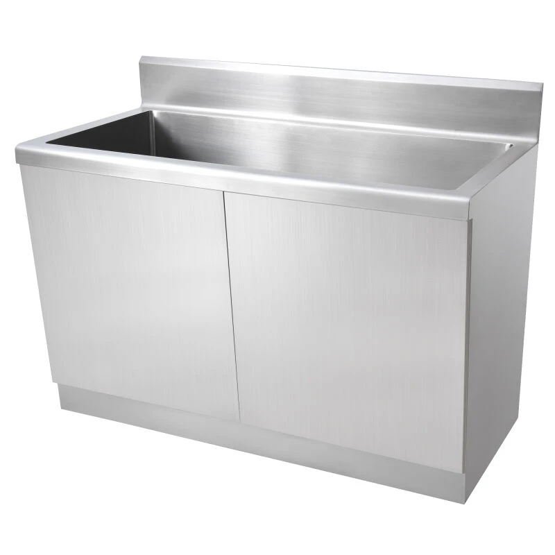 Stainless steel scrub sinks with slanted door - TFK070103