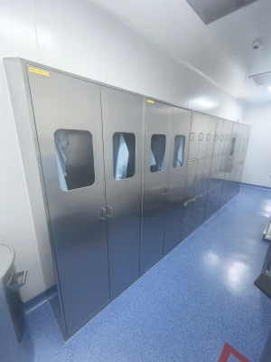 One-Piece Sloped Roof Structures Preventing Dust Accumulation on Pharma Furniture